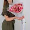 Букет из 15 розовых фирменных роз